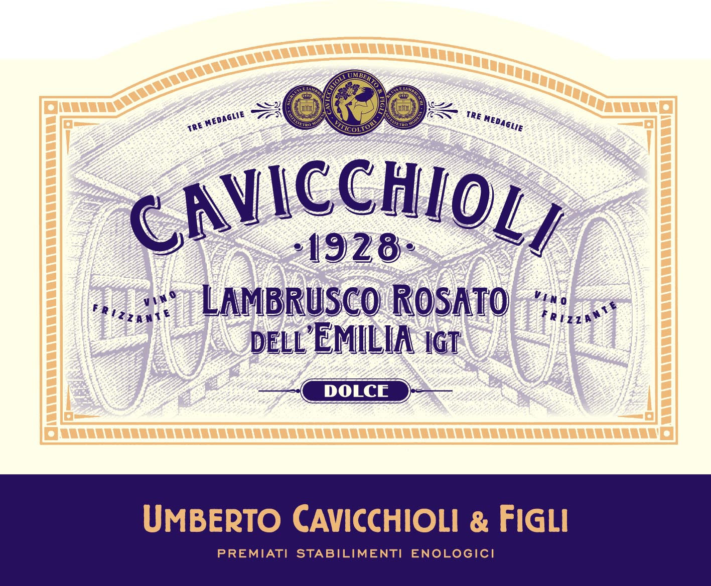 意大利之花桃红起泡Cavicchioli Lambrusco Rosato dell'Emilia  Dolce