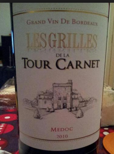 拉图嘉利酒庄副牌干红Les Grilles De La Tour Carnet