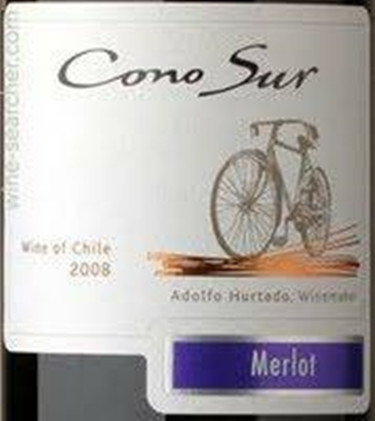 柯诺苏缤纷梅洛干红Cono Sur Bicycle Merlot