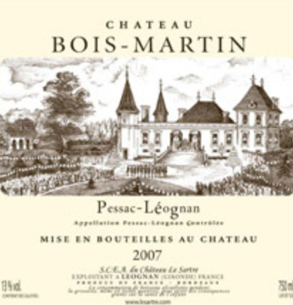 马丁庄园干红Chateau Bois Martin 