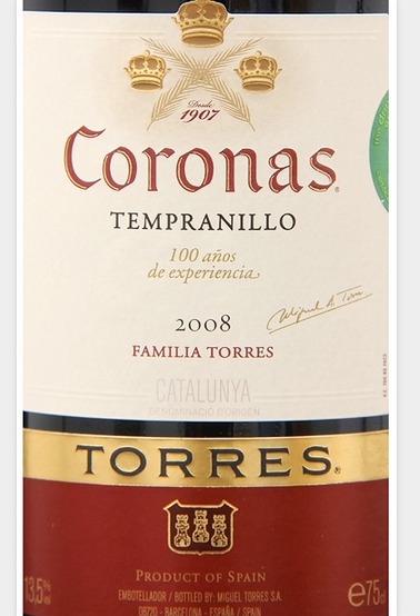 桃乐丝王冠干红Torres Coronas