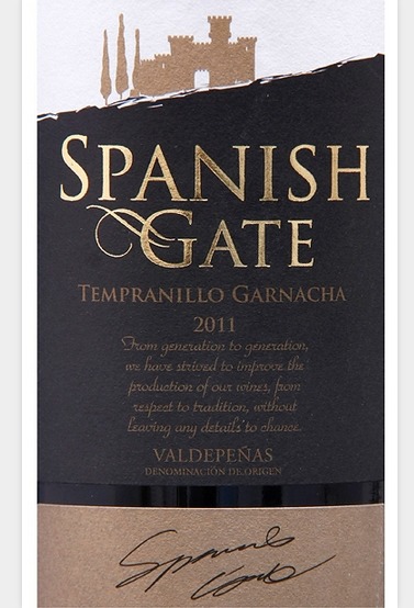 西班牙之门金标干红Spanish Gate Tempranillo Garnacha