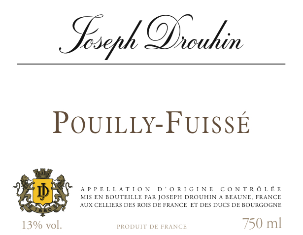 约瑟夫杜鲁安普伊-富赛干白Joseph Drouhin Pouilly Fuissé