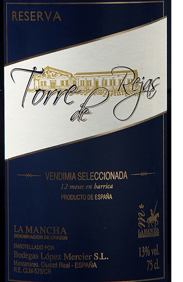 特瑞嘉斯陈酿干红Torre de Rejas Reserva