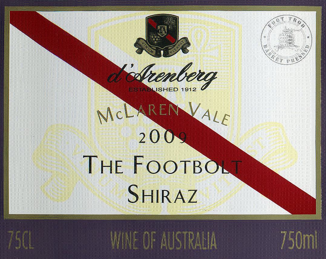 黛伦堡闪电设拉子干红d'Arenberg The Footbolt Shiraz