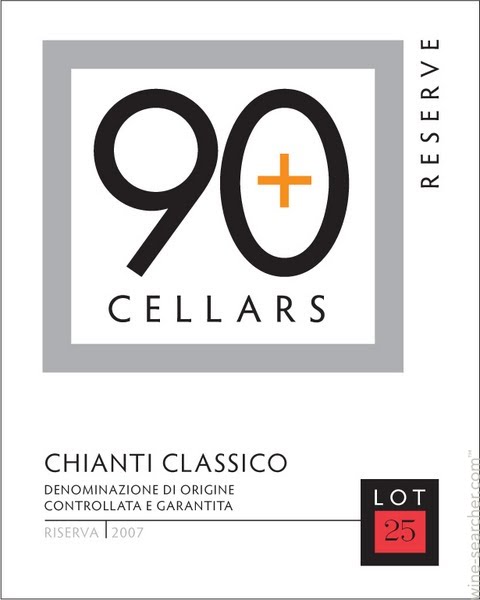 90布拉斯25号经典基安蒂珍藏干红90+ Ninety Plus Cellars lot 25 Riserva Chianti Classico