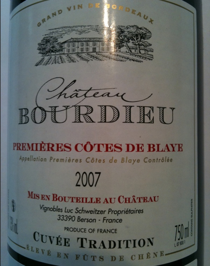 宝迪城堡干红Chateau Bourdieu