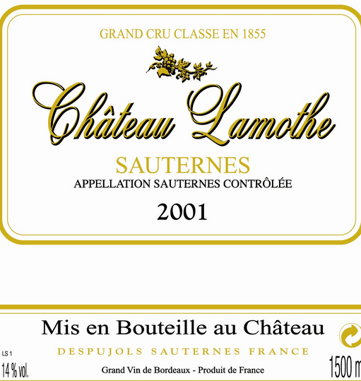 拉莫特皮约尔酒庄甜白Chateau Lamothe-Despujols 