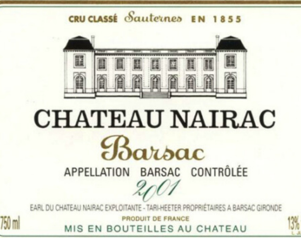 奈哈克酒庄贵腐甜白Chateau Nairac