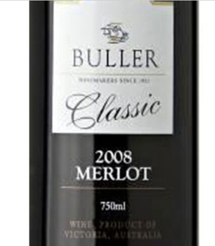 布乐梅洛干红Buller Classic Merlot