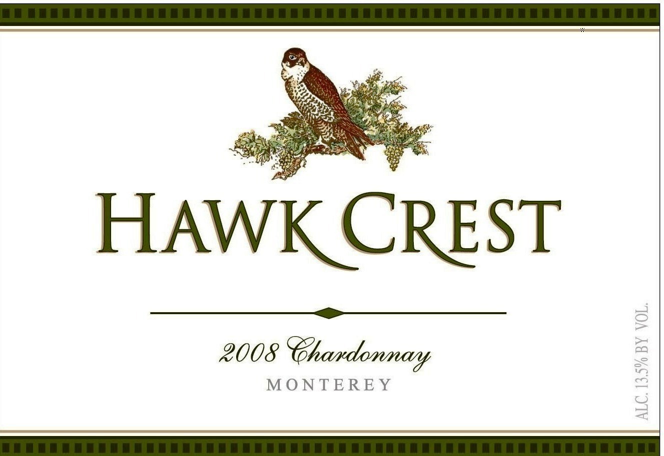 鹿跃酒窖鹰冠霞多丽干白Hawk Crest by Stag's Leap Wine Cellars Chardonnay