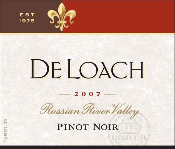 都兰酒庄加州俄罗斯河谷黑皮诺干红DeLoach Pinot Noir Russian River Valley