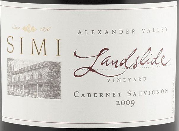 思美山脊园赤霞珠干红Simi Landslide Vineyard Cabernet Sauvignon