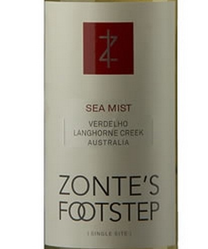 印迹酒园海洋迷雾干白Zonte's Footstep Sea Mist Verdelho Langhorne Creek 2010