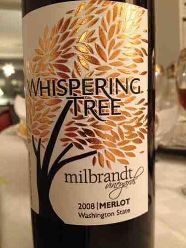 迷若兰酒庄金枝雨梅洛干红Milbrandt Whispering Tree Merlot