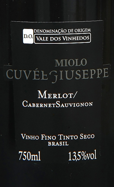 米奥罗谷维朱塞佩干红Miolo Cuvee Giuseppe Cabernet Sauvignon Merlot