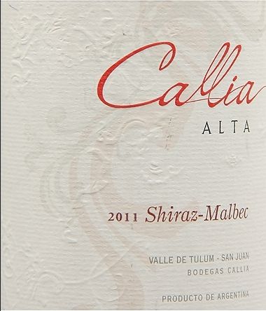 高丽雅阿尔塔设拉子马尔贝克干红Bodegas Callia Alta Shiraz Malbec