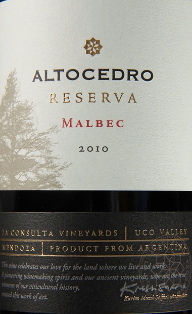 奥斯杜酒庄马尔贝克珍藏干红Altocedro Reserva Malbec