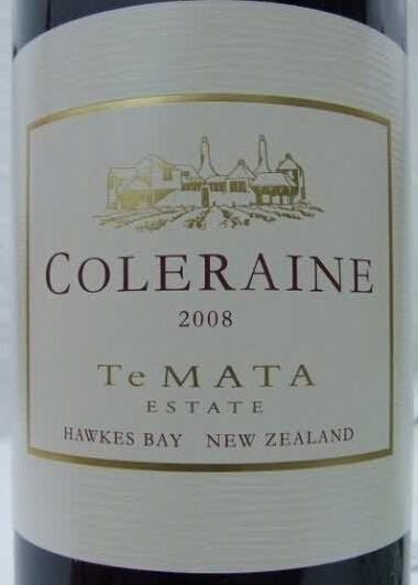 德迈科乐灵干红Te Mata Estate Coleraine