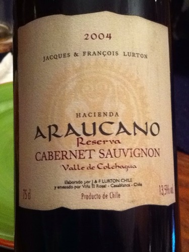 露顿阿诺卡珍藏赤霞珠干红Hacienda Araucano Reserva Cabernet Sauvignon