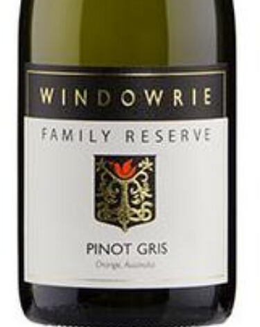 文多瑞家庭珍藏灰皮诺干白Windowrie Family Reserve Pinot Gris