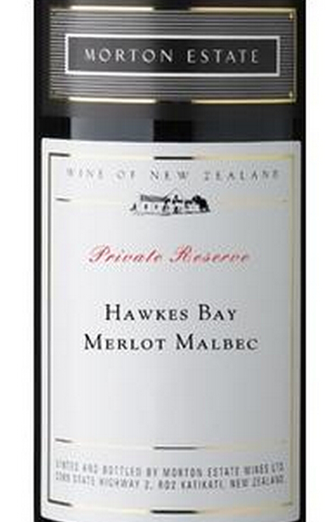 莫顿私人珍藏梅洛马尔贝克干红Morton Estate Private Reserve Merlot Malbec