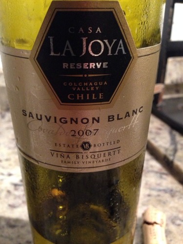 古堡娜凯耶特级长相思干白Casa La Joya Sauvignon Blanc Reserve