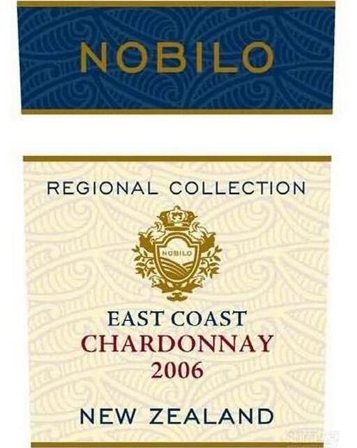 诺比罗东海岸区域收藏霞多丽干白Nobilo Regional Collection East Coast Chardonnay