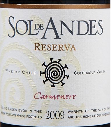 安第斯太阳佳美娜珍藏干红Sol de Andes Carmenere