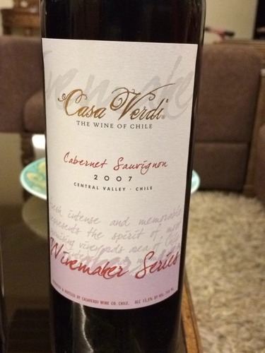 卡蒂尔庄园赤霞珠干红Casa Verdi winemaker cabernet sauvignon