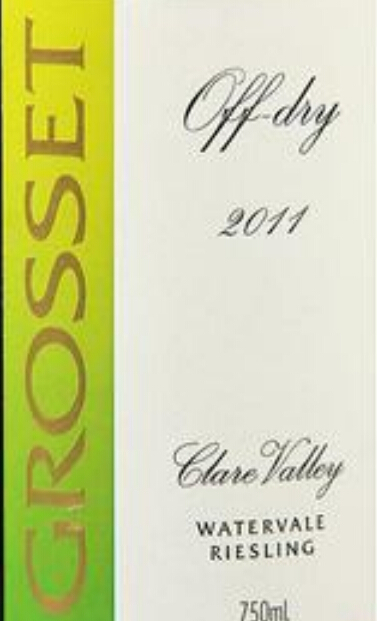 格罗塞雷司令半甜白Grosset Off Dry Riesling Clare Valley