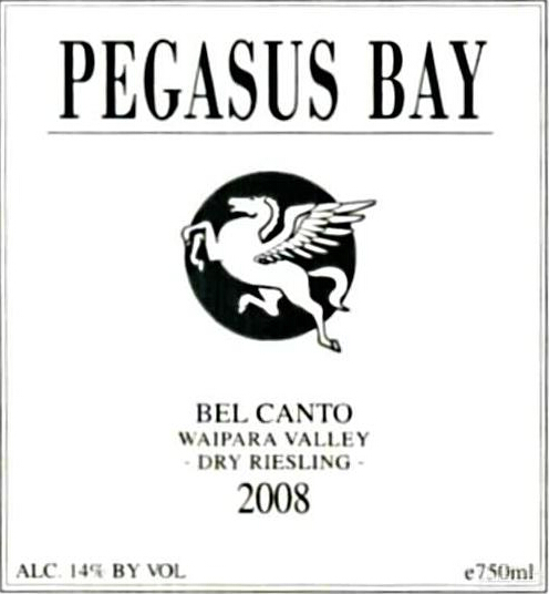 飞马湾美乐雷司令干白Pegasus Bay Bel Canto Dry Riesling