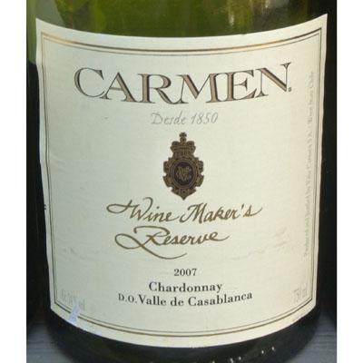 卡门酒庄酒师特酿霞多丽干白CARMEN Wine Maker's Reserve Chardonnay