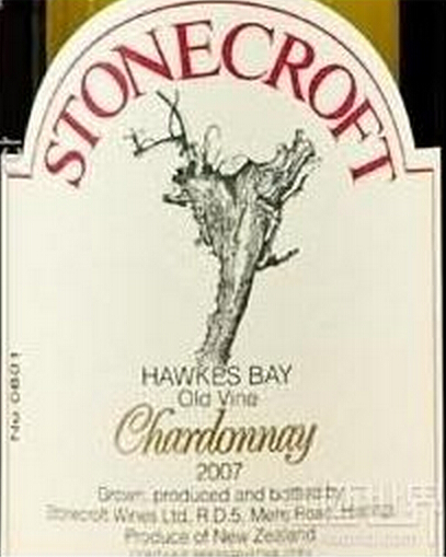 石头堡老藤霞多丽干白Stonecroft Old Vine Chardonnay