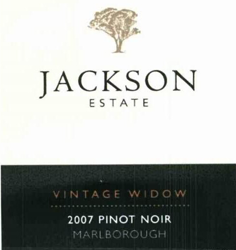 杰克逊年份黑皮诺干红Jackson Estate Vintage Widow Pinot Noir