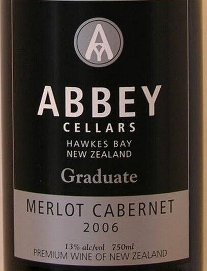 修道院结业梅洛-赤霞珠干红Abbey Cellars Graduate Merlot - Cabernet