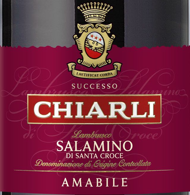 查理1860萨拉米诺蓝布鲁斯科半甜起泡Chiarli 1860 Lambrusco Salamino di Santa Croce Amabile