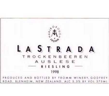 弗罗姆大路雷司令贵腐甜白Fromm La Strada Riesling Trockenbeerenauslese