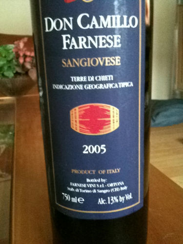 法尼丝卡米罗桑娇维塞干红Farnese Don Camillo Sangiovese