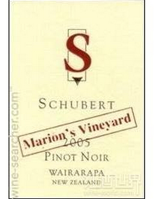 舒伯特马里昂园黑皮诺干红Schubert Marion's Vineyard Pinot Noir