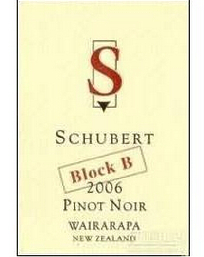 舒伯特B黑皮诺干红Schubert B Block Pinot Noir