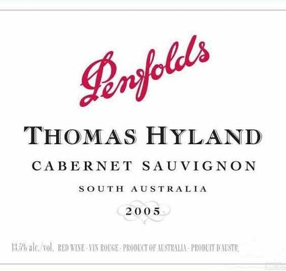 奔富托马斯海蓝赤霞珠干红 Penfolds Thomas Hyland Cabernet Sauvignon 