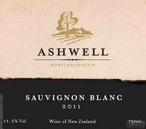 阿什维尔长相思干白Ashwell Vineyards Sauvignon Blanc