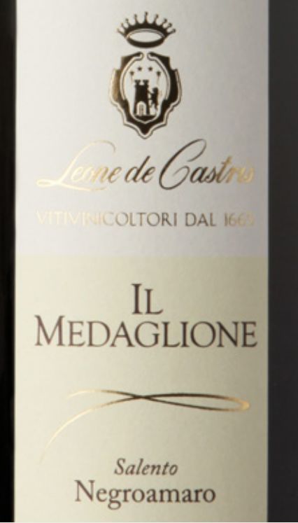 林凯黑曼罗干红Leone de Castris IL Medaglione Negroamaro