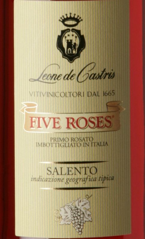 林凯五朵玫瑰桃红Leone de Castris Five Roses Rose