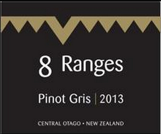 八峰酒庄灰皮诺干白8 Ranges Pinot Gris