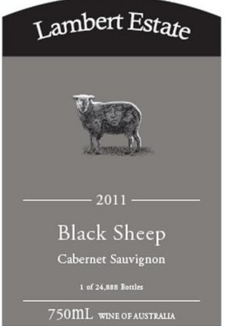 兰伯特黑绵羊赤霞珠干红Lambert Estate Black Sheep Cabernet Sauvignon