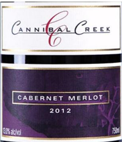 卡尼巴溪赤霞珠梅洛混酿干红Cannibal Creek Cabernet Merlot