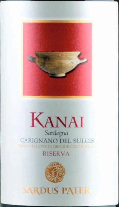 佩特卡奈珍藏干红Cantina Sardus Pater Kanai Carignano del Sulcis Riserva