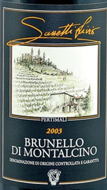 萨塞蒂布鲁奈罗蒙塔希诺干红Livio Sassetti Pertimali Brunello di Montalcino